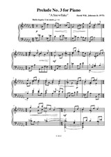 Prelude No.3 for Piano (A Snowflake)
